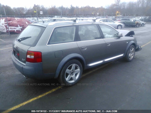 WA1YD64B63N046777 - 2003 AUDI ALLROAD TAN photo 4