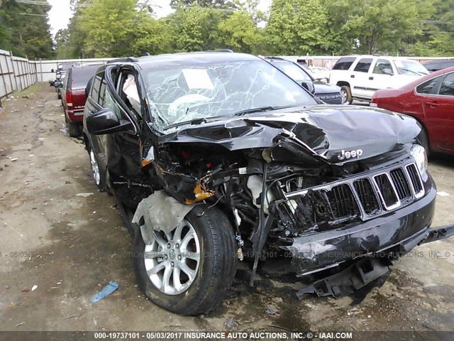 1C4RJEAG1EC393820 - 2014 JEEP GRAND CHEROKEE LAREDO BLACK photo 1