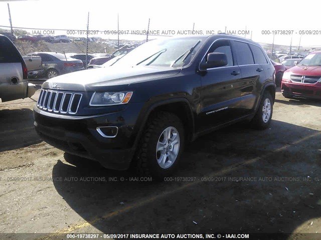 1C4RJFAG8EC159356 - 2014 JEEP GRAND CHEROKEE LAREDO BLACK photo 2