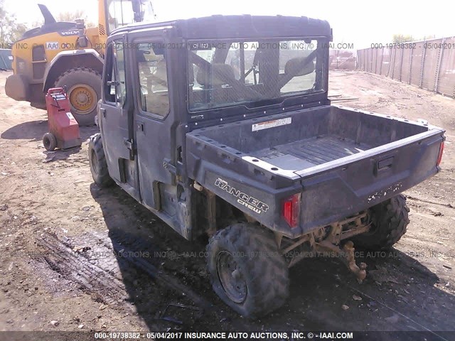 4XAWH88A5EB193909 - 2014 POLARIS RANGER 900 CREW GREEN photo 3