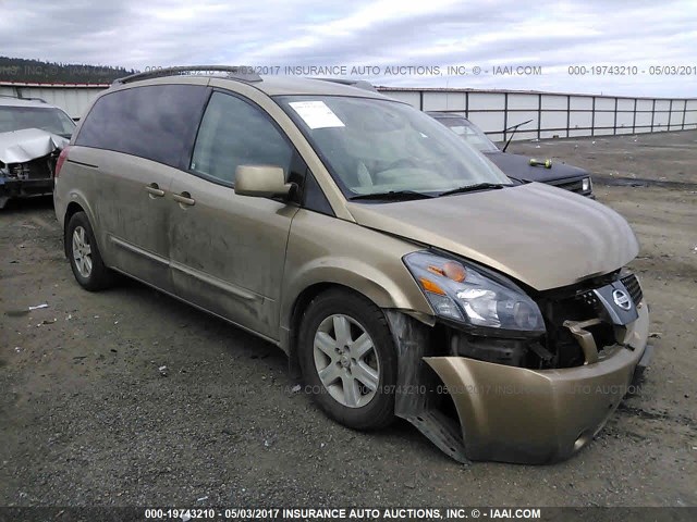 5N1BV28U64N304483 - 2004 NISSAN QUEST S/SE/SL GOLD photo 1