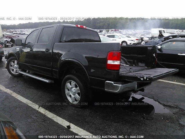 1FTPW12V08FA70411 - 2008 FORD F150 SUPERCREW BLACK photo 3