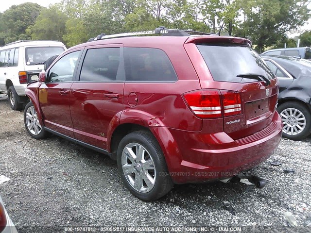 3D4PG5FV3AT251158 - 2010 DODGE JOURNEY SXT RED photo 3