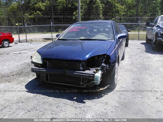 1HGEM219X1L016419 - 2001 HONDA CIVIC SI/EX BLUE photo 6