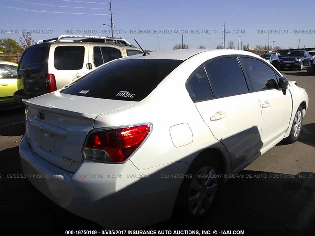 JF1GJAA69GH011777 - 2016 SUBARU IMPREZA WHITE photo 4