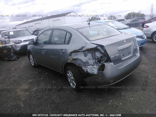 3N1AB61E97L627050 - 2007 NISSAN SENTRA 2.0/2.0S/2.0SL GRAY photo 3