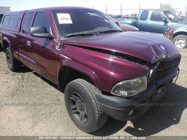 1D7GG42N83S297267 - 2003 DODGE DAKOTA SLT MAROON photo 1