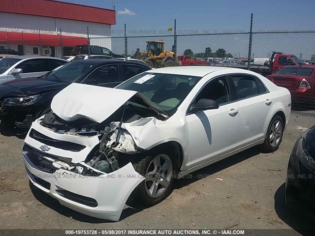 1G1ZB5E17BF102100 - 2011 CHEVROLET MALIBU LS თეთრი ფოტო 2