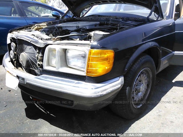 WDB1260371A178981 - 1985 MERCEDES-BENZ SEL 500  BLACK photo 6