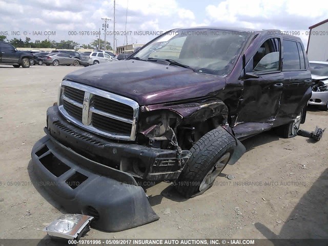 1D4HB38N94F148135 - 2004 DODGE DURANGO ST PURPLE photo 2