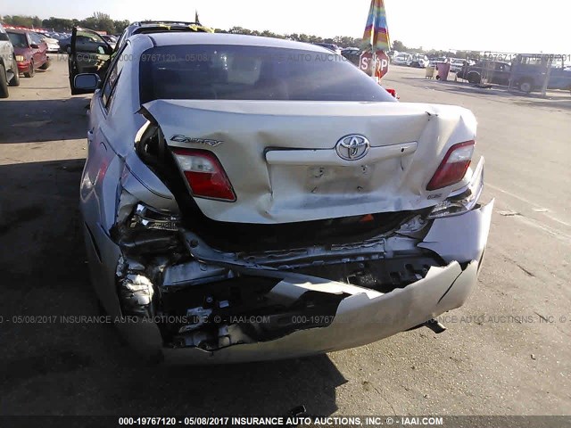 4T1BE46K77U097125 - 2007 TOYOTA CAMRY NEW GENERAT CE/LE/XLE/SE SILVER photo 6