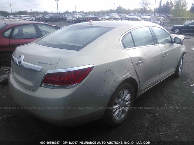 1G4GA5ED9BF145862 - 2011 BUICK LACROSSE CX TAN photo 4