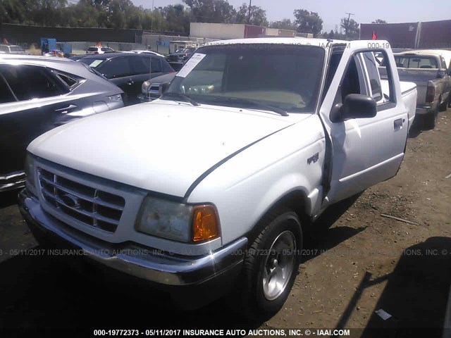 1FTYR14U31PA79796 - 2001 FORD RANGER SUPER CAB WHITE photo 2