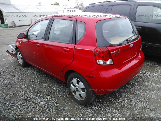 KL1TD66666B594002 - 2006 CHEVROLET AVEO LS RED photo 3