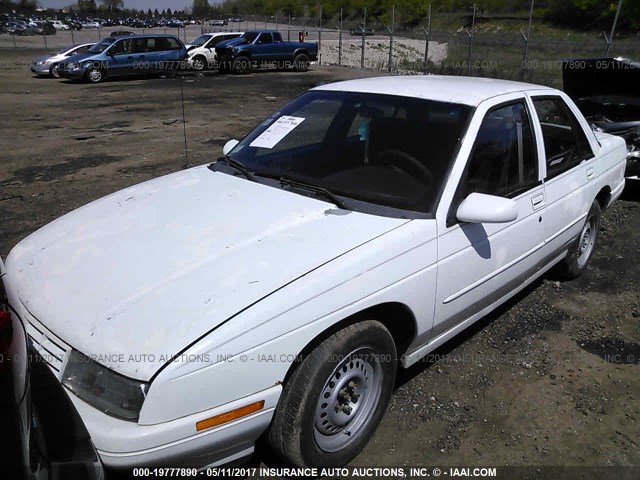 1G1LD55M5TY163381 - 1996 CHEVROLET CORSICA WHITE photo 2