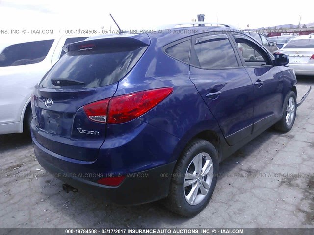 KM8JU3AC1BU286225 - 2011 HYUNDAI TUCSON GLS/LIMITED 蓝色 照片 4