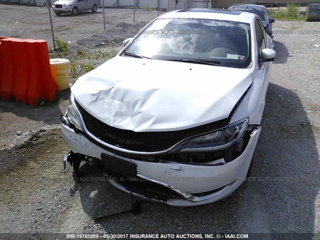 1C3CCCEG3FN606503 - 2015 CHRYSLER 200 C WHITE photo 6