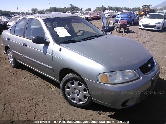 3N1CB51D42L636418 - 2002 NISSAN SENTRA XE/GXE GOLD photo 1