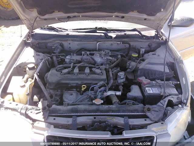 3N1CB51D42L636418 - 2002 NISSAN SENTRA XE/GXE GOLD photo 10