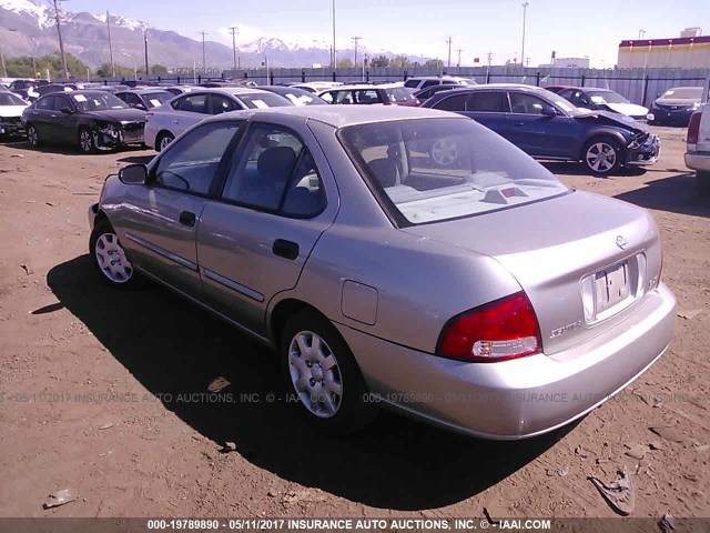 3N1CB51D42L636418 - 2002 NISSAN SENTRA XE/GXE GOLD photo 3