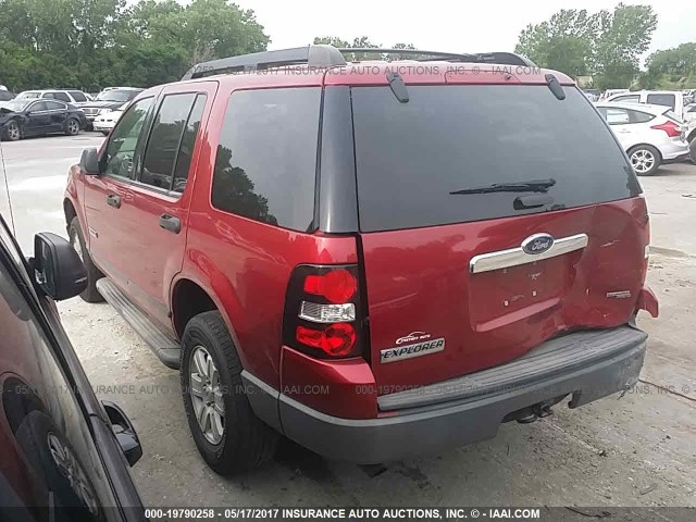 1FMEU62E86UA00444 - 2006 FORD EXPLORER XLS MAROON photo 3