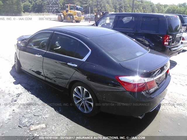 1HGCR2F54FA181853 - 2015 HONDA ACCORD SPORT 黑色 照片 3