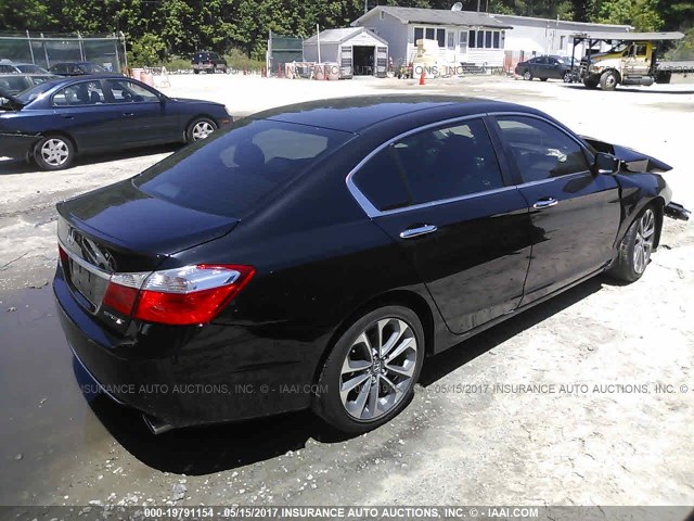 1HGCR2F54FA181853 - 2015 HONDA ACCORD SPORT 黑色 照片 4
