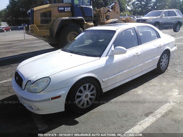 KMHWF35H24A983624 - 2004 HYUNDAI SONATA GLS/LX WHITE photo 2