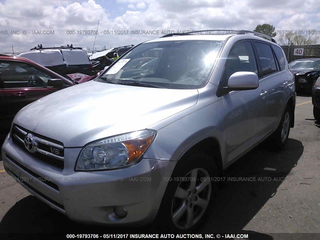 JTMBK31V786034329 - 2008 TOYOTA RAV4 LIMITED SILVER photo 2