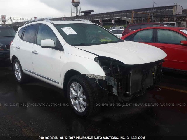 JN8AS5MV5BW294338 - 2011 NISSAN ROGUE S/SV/KROM WHITE photo 1