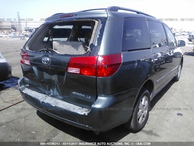 5TDZA23CX4S204295 - 2004 TOYOTA SIENNA CE/LE GREEN photo 4