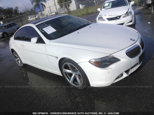 WBAEH73425B192844 - 2005 BMW 645 CI AUTOMATIC WHITE photo 1