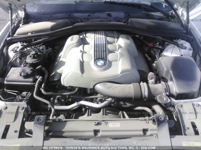 WBAEH73425B192844 - 2005 BMW 645 CI AUTOMATIC WHITE photo 10