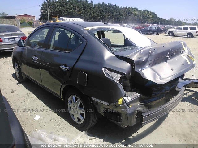 3N1CN7AP5DL895175 - 2013 NISSAN VERSA S/S PLUS/SV/SL GRAY photo 3