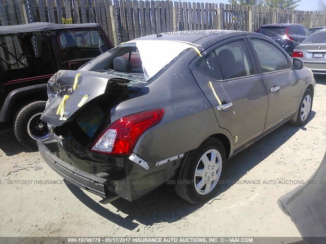 3N1CN7AP5DL895175 - 2013 NISSAN VERSA S/S PLUS/SV/SL GRAY photo 4