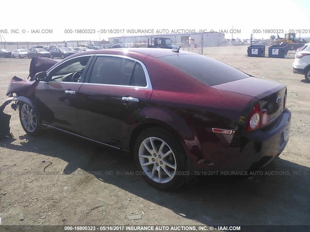 1G1ZE5E19BF325441 - 2011 CHEVROLET MALIBU LTZ 栗色 照片 3
