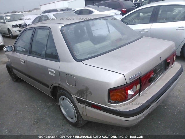 JM1BG2264P0583653 - 1993 MAZDA PROTEGE LX TAN photo 3