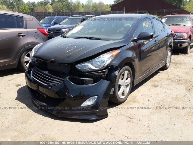 5NPDH4AE3DH266925 - 2013 HYUNDAI ELANTRA GLS/LIMITED BLACK photo 2