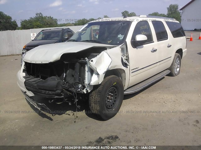 1GKS2MEF8BR276520 - 2011 GMC YUKON XL DENALI WHITE photo 2