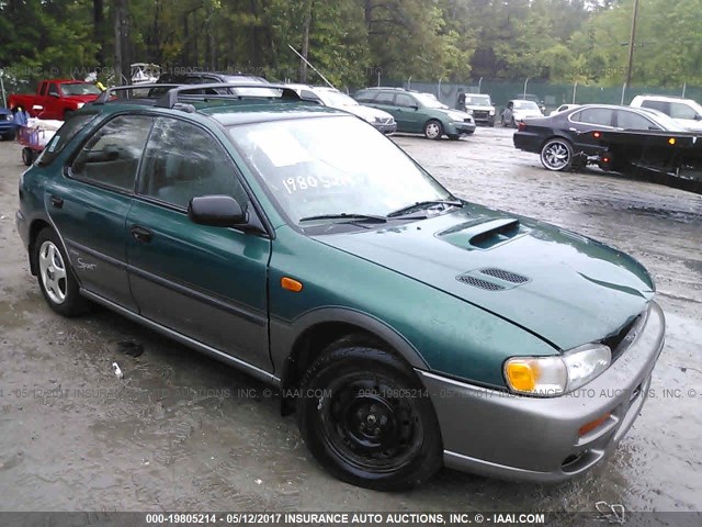 JF1GF4855VG818011 - 1997 SUBARU IMPREZA OUTBACK GREEN photo 1