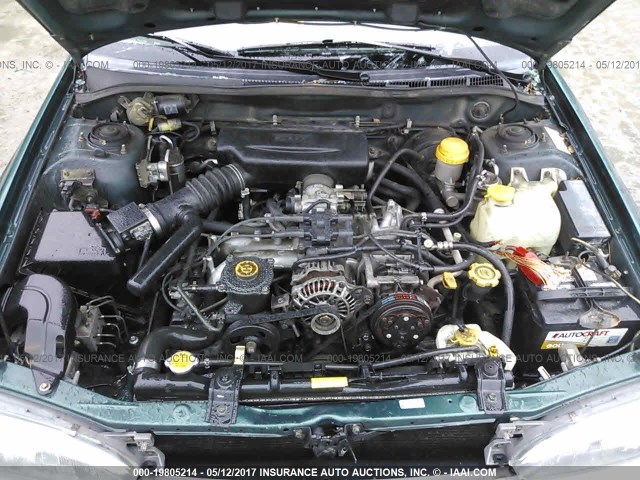 JF1GF4855VG818011 - 1997 SUBARU IMPREZA OUTBACK GREEN photo 10