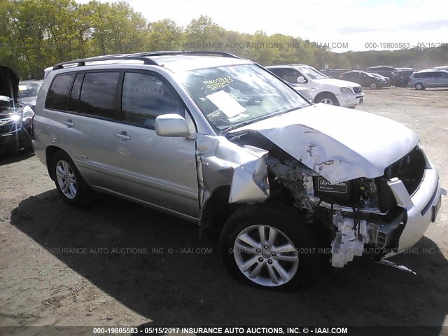 JTEDW21A270019710 - 2007 TOYOTA HIGHLANDER HYBRID SILVER photo 1