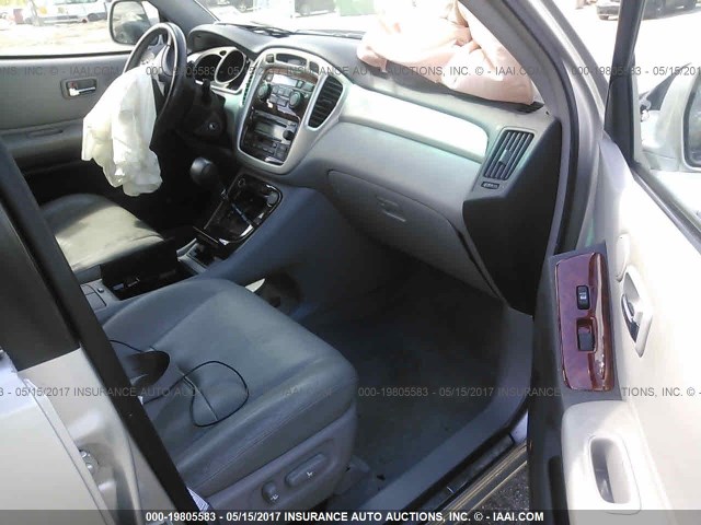 JTEDW21A270019710 - 2007 TOYOTA HIGHLANDER HYBRID SILVER photo 5