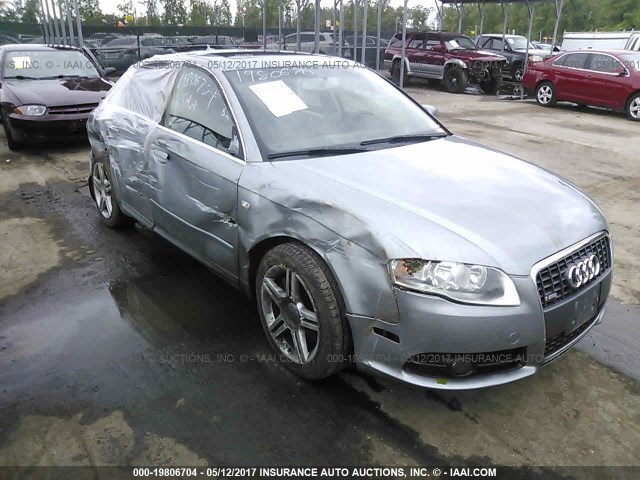 WAUAF78E58A004740 - 2008 AUDI A4 2.0T SILVER photo 1