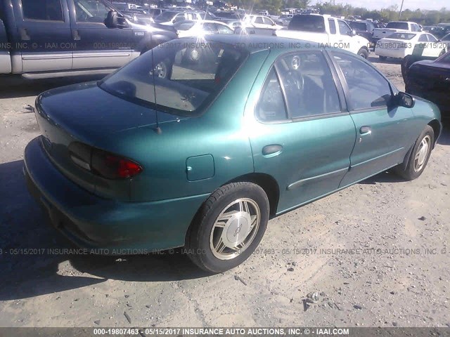 1G1JF524XX7309193 - 1999 CHEVROLET CAVALIER LS 绿色 照片 4