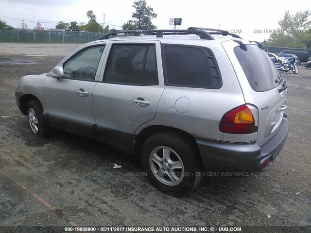 KM8SB12B14U643359 - 2004 HYUNDAI SANTA FE GL SILVER photo 3