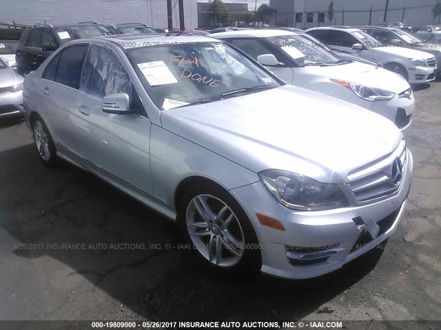 WDDGF8AB1DR286735 - 2013 MERCEDES-BENZ C 300 4MATIC SILVER photo 1