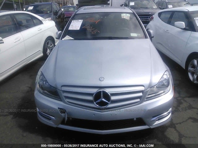 WDDGF8AB1DR286735 - 2013 MERCEDES-BENZ C 300 4MATIC SILVER photo 6