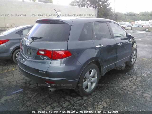 5J8TB18517A022513 - 2007 ACURA RDX TECHNOLOGY BLACK photo 4