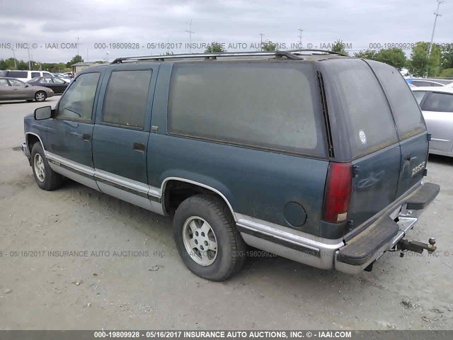 1GNEC16K5PJ302164 - 1993 CHEVROLET SUBURBAN C1500 GREEN photo 3